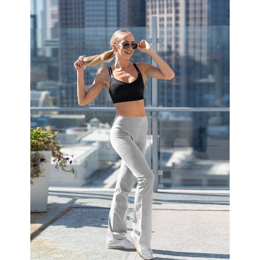 Women's XL Cotton Bootcut Stretch Pants w/ Inner Pocket. Comfy & Versatile